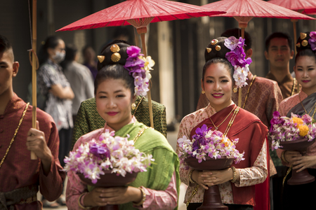 Chiang Mai flower festival, Thailandのeditorial素材