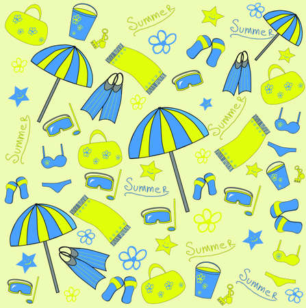 Summer backgroundのイラスト素材