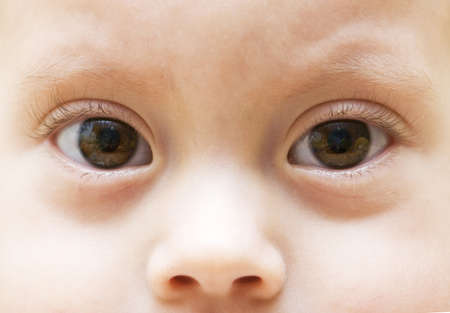 Eyes of the child close upの写真素材