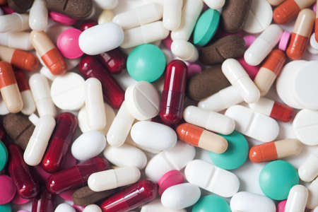 lot of colorful medication