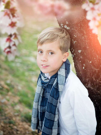 cute young boyの写真素材