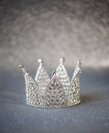Beautifull silver decorated crownの写真素材