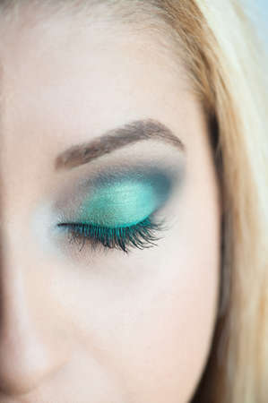 beautiful professional make-up,の写真素材