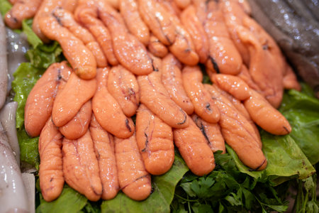 Fresh fish on the market.の写真素材