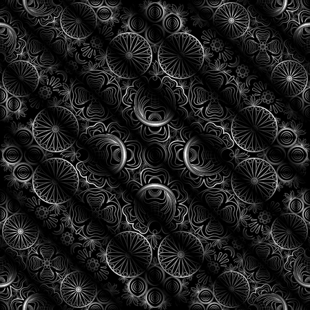 Background seamless floral patternのイラスト素材