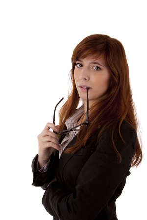 Young caucasian successful business womanの写真素材