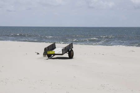 Firsh carrier waiting for the fishermanの写真素材