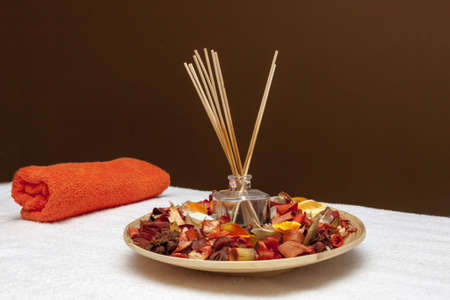 Decoration for a massage and relaxationの写真素材