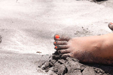 A feey in the sandの写真素材