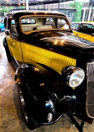 An angle of a classic car in mint conditionの写真素材