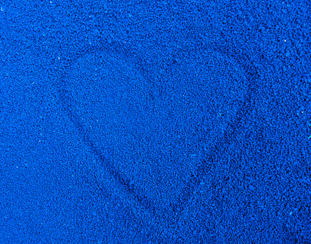 A love heart in a fine stone pathの写真素材