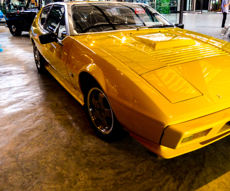 An angle of a classic car in mint conditionの写真素材