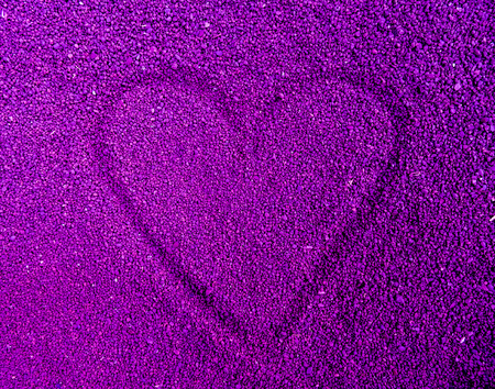 A love heart in a fine stone pathの写真素材