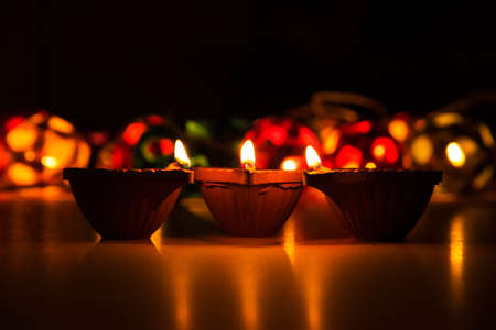beautiful diwali lighting, selective focusの写真素材