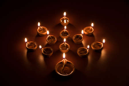 beautiful diwali lighting, selective focusの写真素材