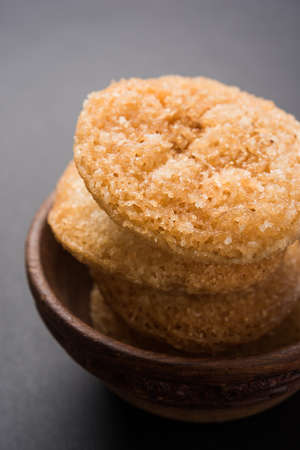 Stock Photo of Anarsa which is an authentic Maharashtrian sweet pastry-like dish especially made in...
