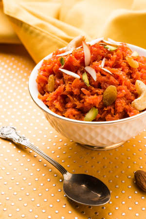 Carrot Halwa or Gajar Halwaの写真素材
