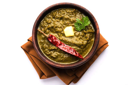 Sarson Ka Saag Makki Ki Roti popular north indian main course menu usually prepared in winter season