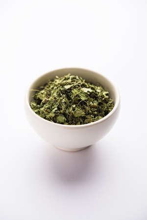 Kasuri Methi / Kasoori Methi or dried fenugreek leaves also known as Trigonella Foenum Graecum