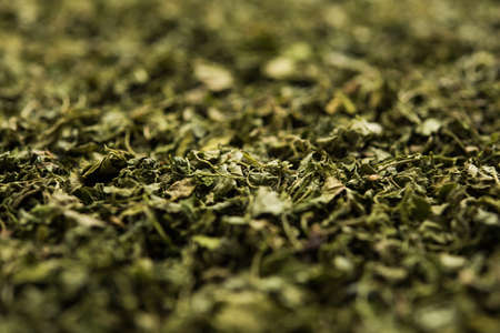 Kasuri Methi / Kasoori Methi or dried fenugreek leaves also known as Trigonella Foenum Graecumの写真素材