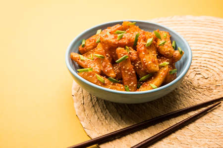 Honey Chilli Potato is a popular Indian Chinese food