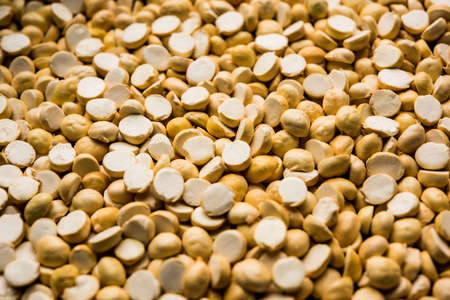 Roasted Split Chickpea Daliya / Dalia or Chana Dal is a popular healthy roadside snack from Indiaの写真素材