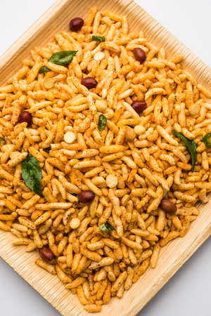 Puffed Rice Chivda is a savory and spicy bhel item made using murmura or murpure, Indian Food