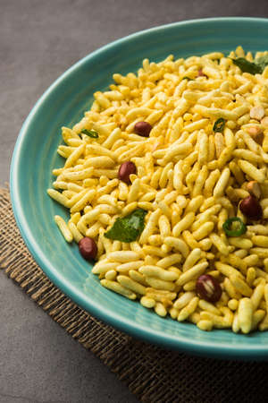 Puffed Rice Chivda is a savory and spicy bhel item made using murmura or murpure, Indian Food