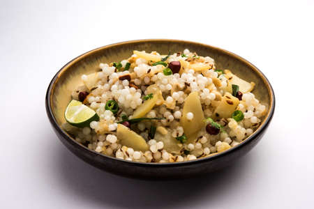 Sabudana khichdiÂ / Khichadi is an Indian Fasting Recipe or Vrat food consumed during navratri,...