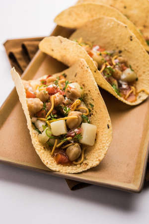 MasalaÂ Papad TacosÂ is an Indian appetizer recipe made in the style of mexican taco