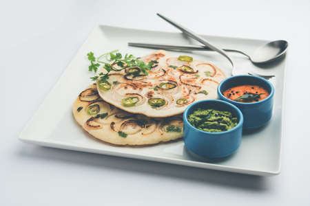 Uthappam orÂ uttapamÂ is a type of dosa from South India which is thicker, with tomato, onion...