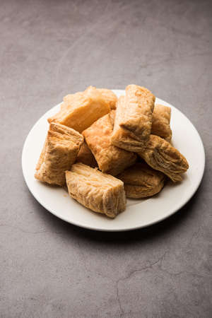 KhariÂ Puff biscuit orÂ crispyÂ pastry is an Indian tea time snack