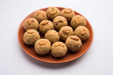 Indian Sweet Rava Laddu or Rawa Laddoo or semolina sweet balls also known asÂ suji ladooの写真素材