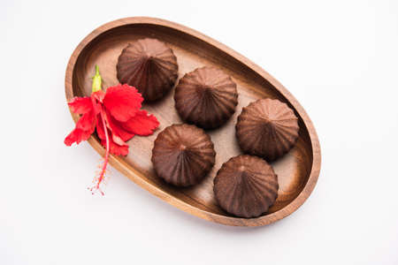 Chocolate Modak for Ganesh Chaturthi Puja or Ganesha festival