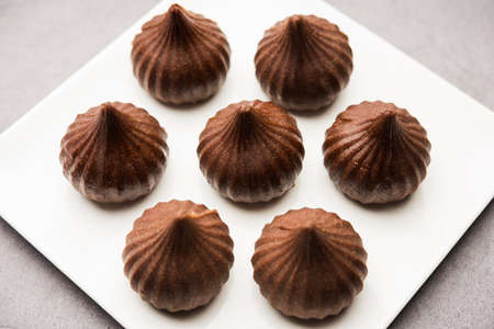 Chocolate Modak for Ganesh Chaturthi Puja or Ganesha festival