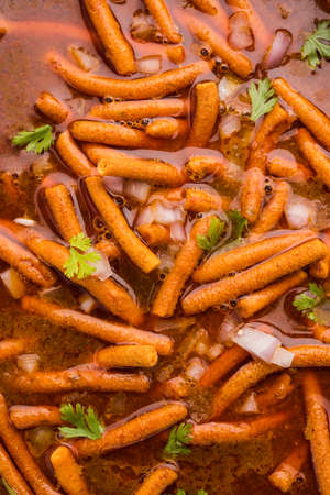 Sev BhajiÂ orÂ Shev Sabji or Kathiyavadi Dhaba StyleÂ GathiyaÂ nu shaak -Â spicy, sweet...