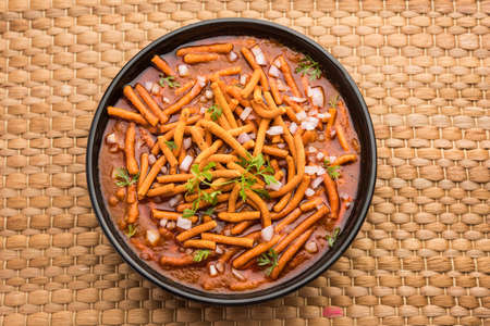 Sev BhajiÂ orÂ Shev Sabji or Kathiyavadi Dhaba StyleÂ GathiyaÂ nu shaak -Â spicy, sweet...