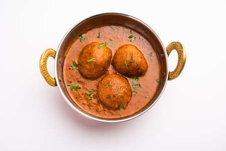 Malai Kofta CurryÂ is an indian cuisine dish with potato cottage cheese fried balls in onion tomato gravy with spicesの写真素材