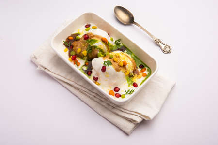 Dahi vada or bhalla is a type of chaat originating from the Indian and popular throughout South...