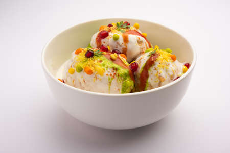 Dahi vada or bhalla is a type of chaat originating from the Indian and popular throughout South...