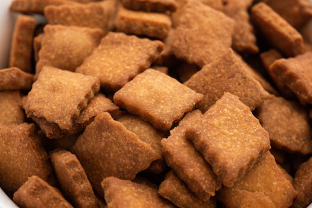 shakkarpara or shankarpali or shankarpaleÂ is diamond shape Traditional homemade indian gujarati...