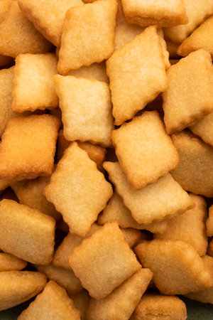 shakkarpara or shankarpali or shankarpaleÂ is diamond shape Traditional homemade indian gujarati...