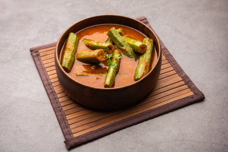 Drumstick CurryÂ is a delicious and tangy vegetable gravy or dry recipe which is prepared using moringa sticks and spices. HealthyÂ Indian foodの写真素材