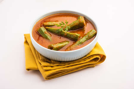 Drumstick CurryÂ is a delicious and tangy vegetable gravy or dry recipe which is prepared using moringa sticks and spices. HealthyÂ Indian foodの写真素材