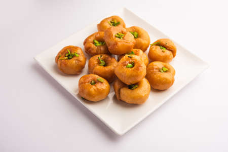 Balushahi or Badushah or Mughlai dish is a traditional Indian soft and flaky dessert  or sweet food...