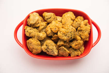 Palak or Methi Mathri - Salted Fenugreek or spinach leaves mixed Crackers are popular in India
