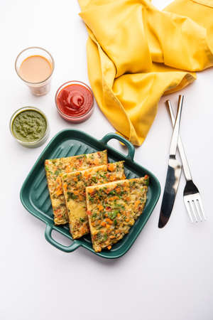 Bread Omelette is a quick and easy breakfast from India. Fresh bread slices dipped into egg batter...