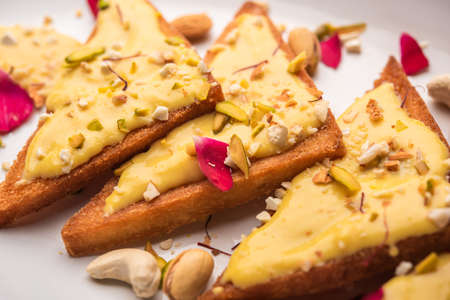 Shahi tukda or tukra also known as double ka meetha is a rich & festive Indian dessert made with...