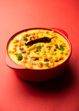 Punjabi Style Dahi Boondi Kadhi or kadi or curryの写真素材
