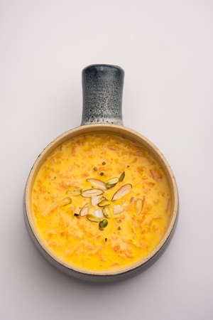 Carrot Kheer or payasam also known as Gajar ki Khirの写真素材
